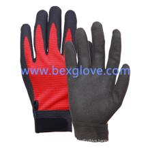 Polyester/ Spandex Liner, Nitrile Coating, Sandy Finish, Cuff with Velcro